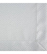 Бяла квадратна покривка със сребриста нишка 85x85 см-3 снимка