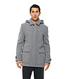 Сиво мъжко яке с качулка Timo-2 снимка